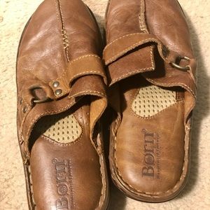 Born Leather Clogs